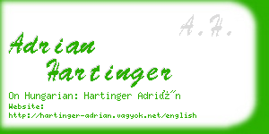 adrian hartinger business card